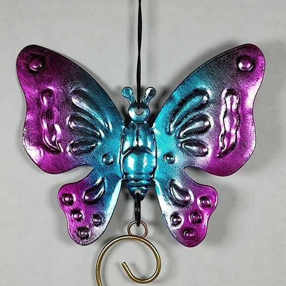 Trueliving Indoor Outdoor Garden Hanging Wall Decor Multicolor Butterfly Flower - Picture 3 of 8